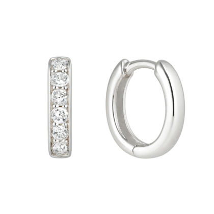 AROS ARGOLLA DE PLATA 925 CON CIRCONITAS