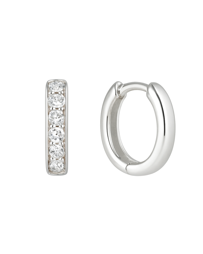 AROS ARGOLLA DE PLATA 925 CON CIRCONITAS