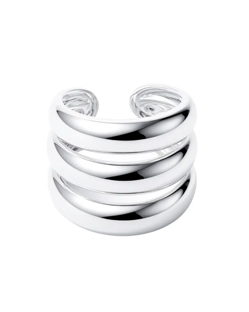 ANILLO TRIPLE ESENCIA ACERO-BLANCO